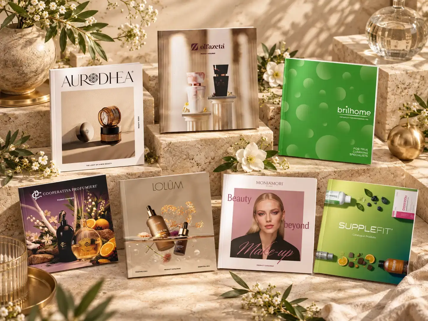 Catalogues inclus dans le Business Starter Kit Olfazeta