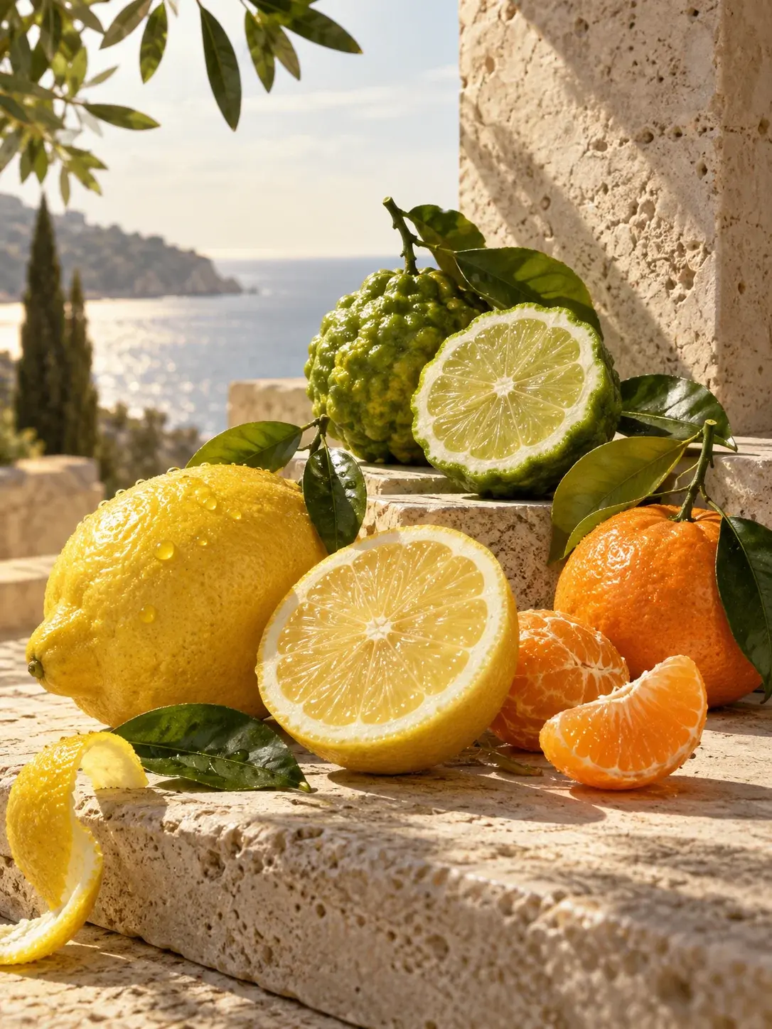Agrumes frais dans l'univers des parfums Olfazeta