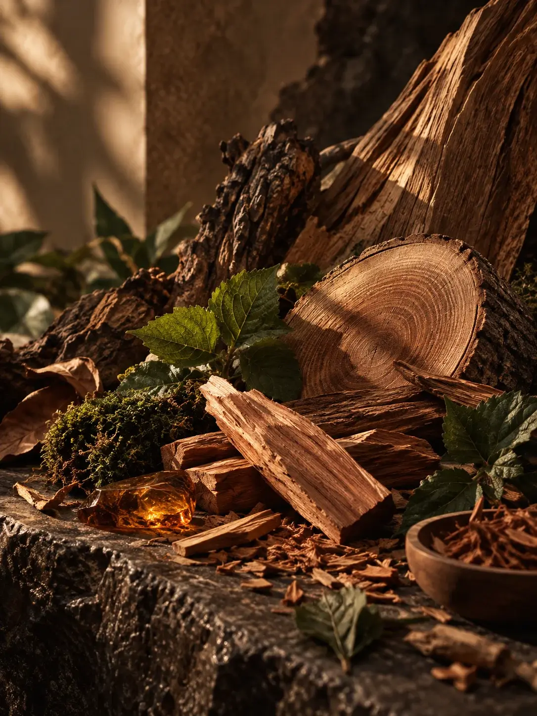 Bois de cèdre et santal dans la famille boisée Olfazeta