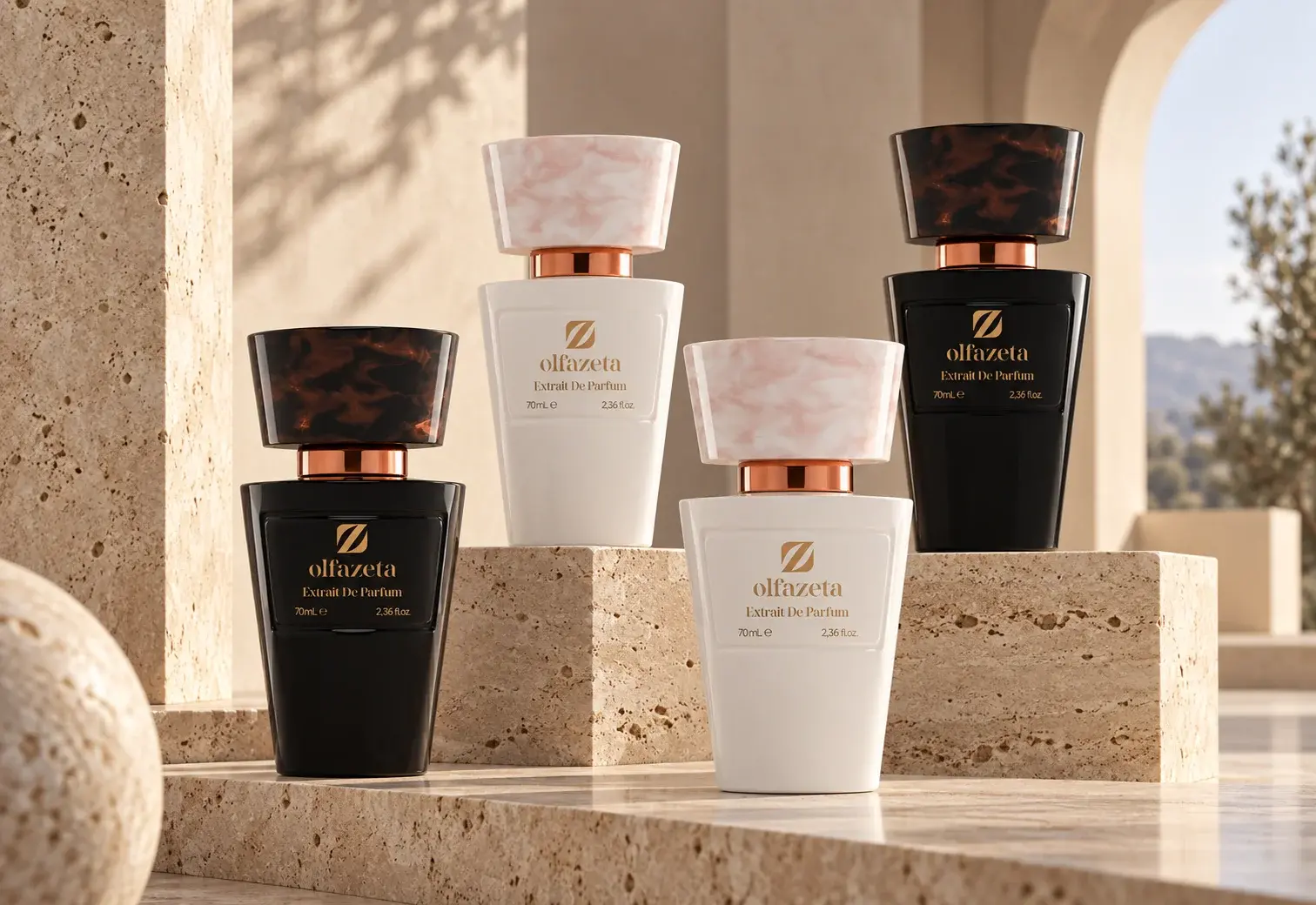Nouveaux flacons de parfums Olfazeta