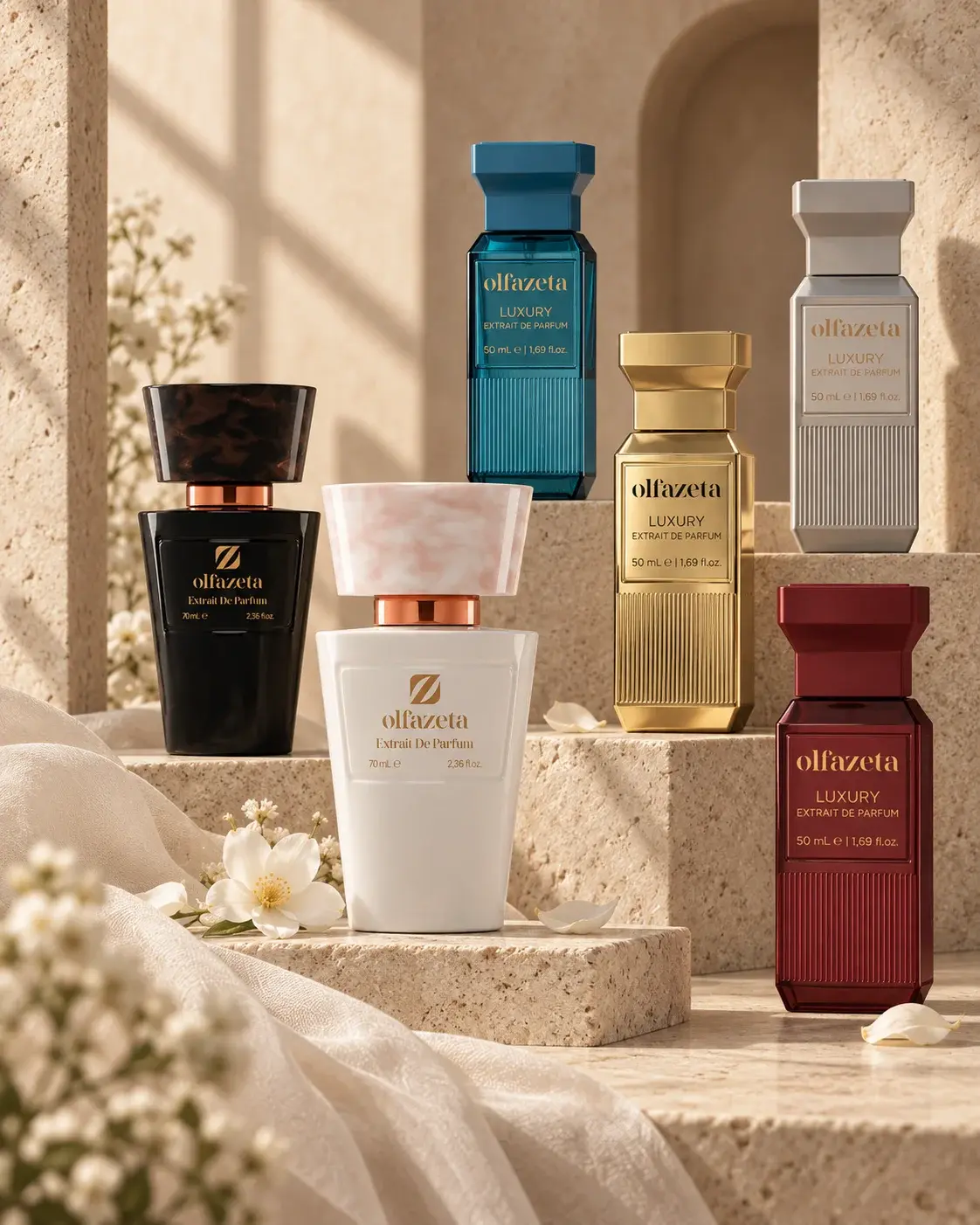 Univers éditorial des parfums Olfazeta