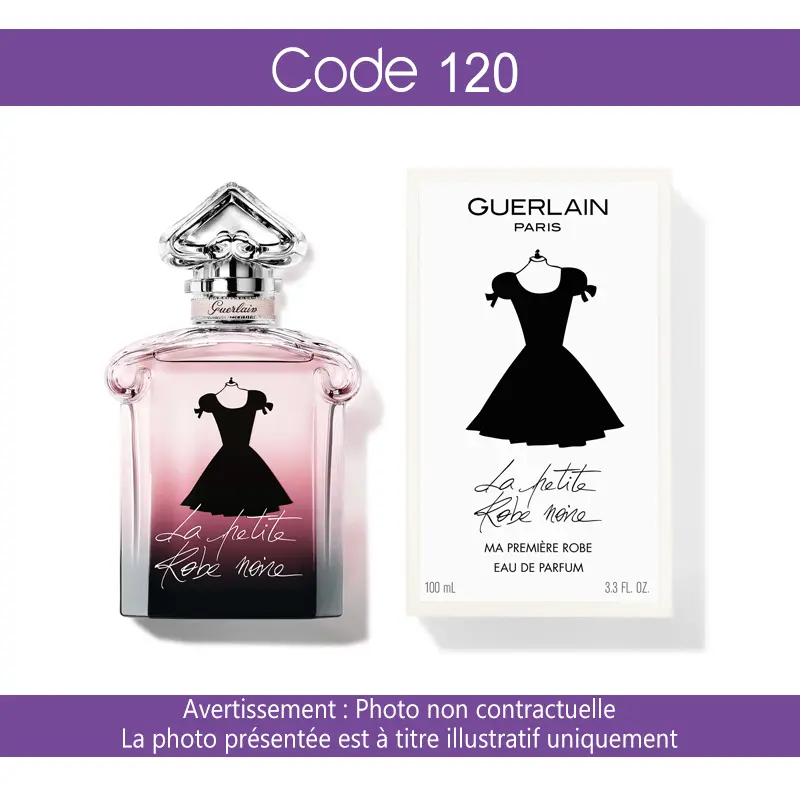 Parfum Chogan Femme Inspire de La Petite Robe Noire par Guerlain 120