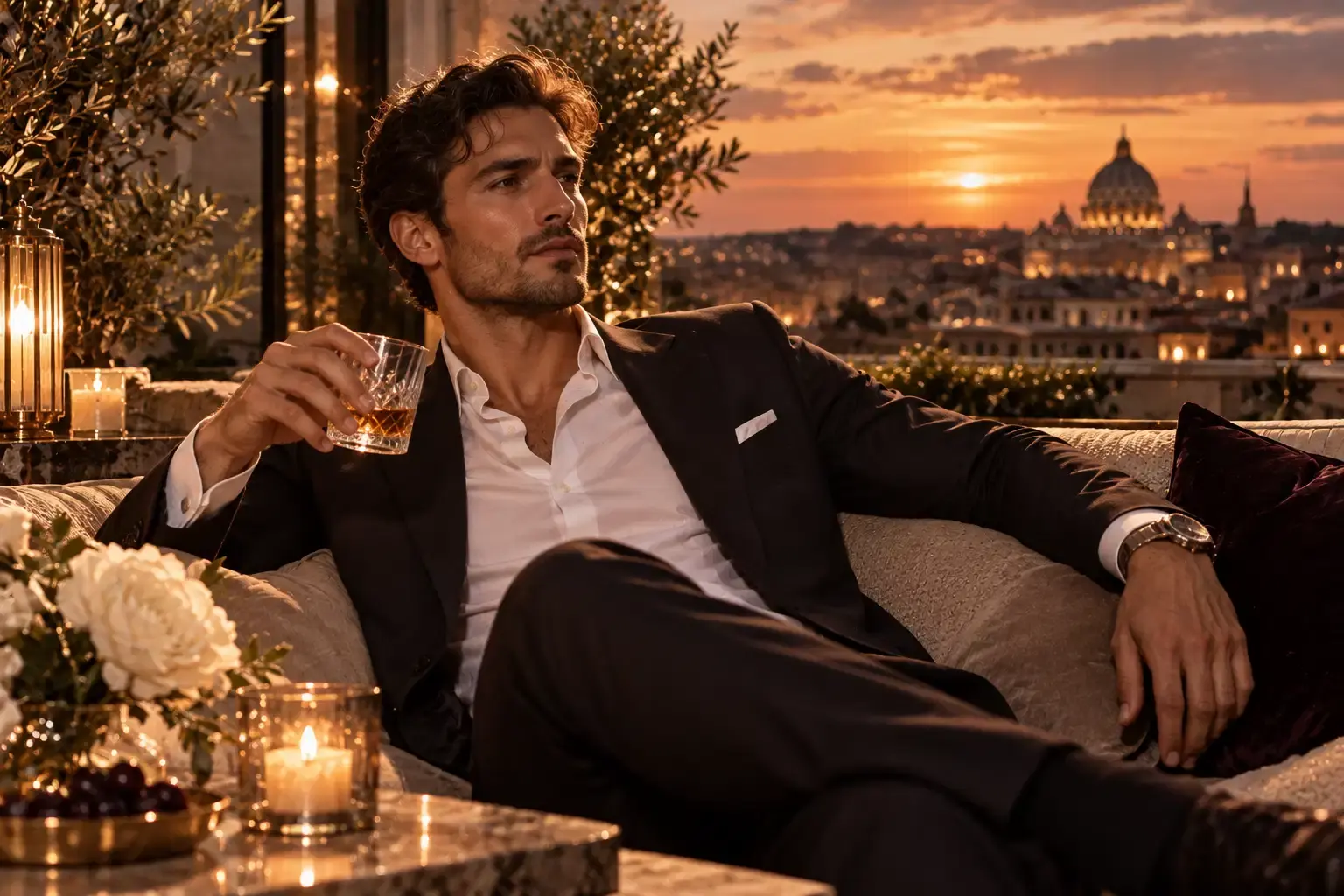 Ambiance masculine élégante et sophistiquée du parfum Olfazeta Chogan 001M Prestige for Him inspiré de One Million